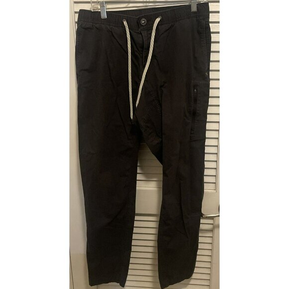 Vuori The Rise The Shine Pants Mens Large Gray Solid Drawstring Athleisure